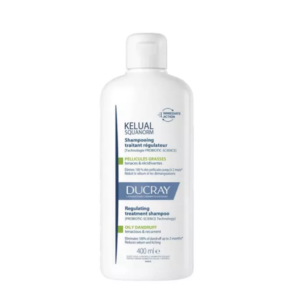 Ducray Kelual Squanorm Shampoo Caspa Oleosa 400ml