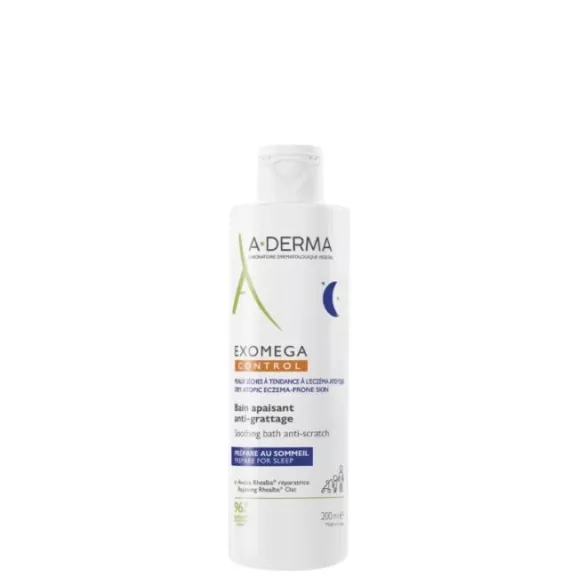 A-Derma Exomega Control Gel de Banho Calmante de Noite Antiprurido 200ml