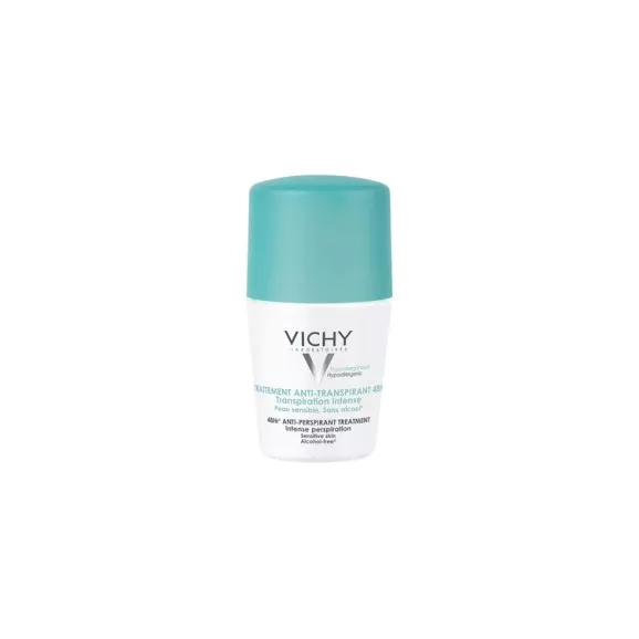 Vichy Desodorizante Roll-On Antitranspirante 48h Transpiração Intensa 50ml