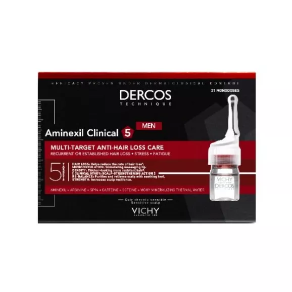Vichy Dercos Aminexil Clinical 5 Homem Ampolas 21x6ml