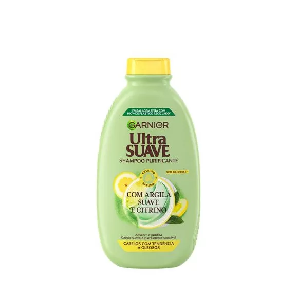 Garnier Ultra Suave Champô Limão e Argila 250ml