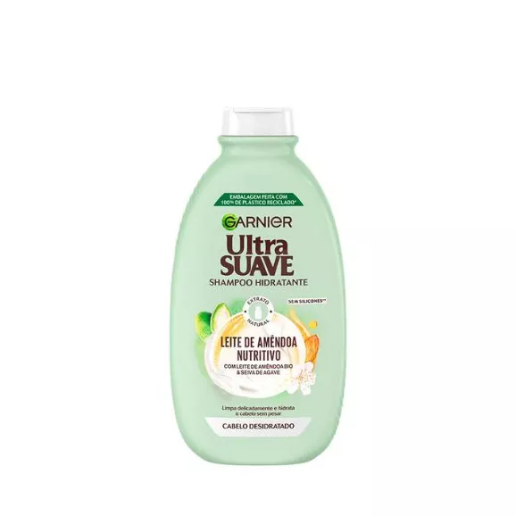 Garnier Ultra Suave Champô Leite Amêndoa Bio 250ml