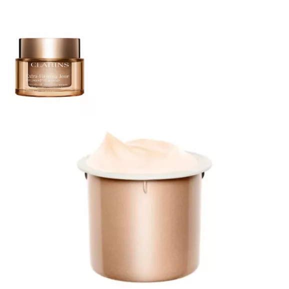 Clarins Extra-Firming Jour Creme de Dia Firmeza com Colagénio Todos Tipos de Pele 40+ Recarga 50ml