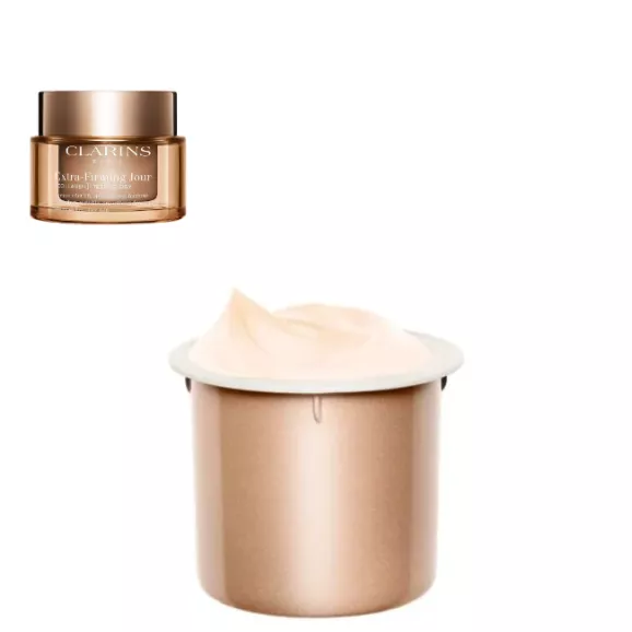 Clarins Extra-Firming Jour Creme de Dia Firmeza com Colagénio Pele Seca 40+ Recarga 50ml