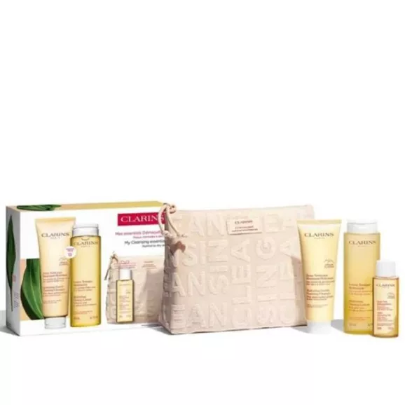 Clarins Coffret Essenciais de Limpeza Pele Normal a Seca 125ml 4Pcs