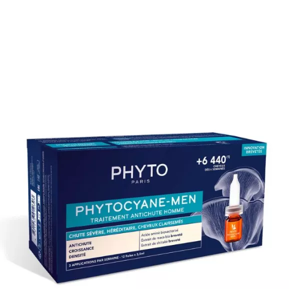 Phyto Phytocyane-Men Ampolas Antiqueda Severa Homem 12x5ml