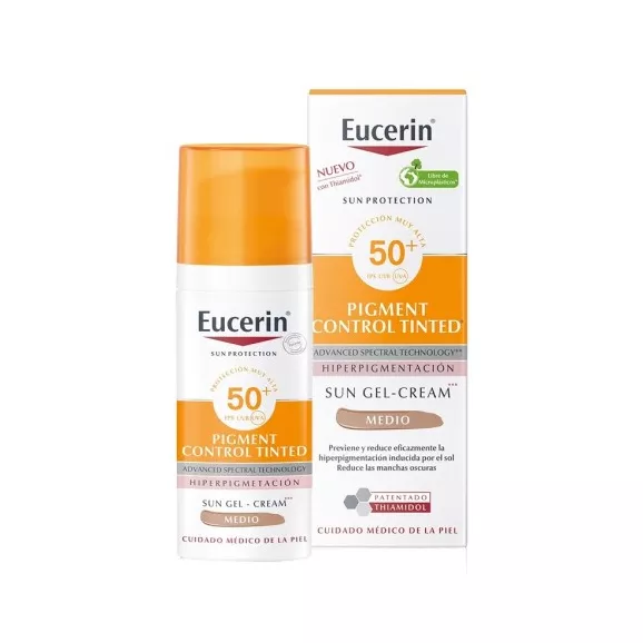 Eucerin Solar Pigment Control Tinted Gel-Creme Médio SPF50+ 50ml
