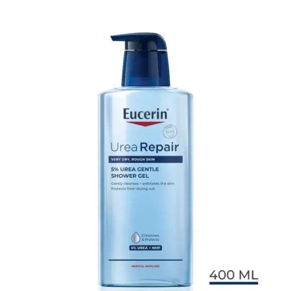 Eucerin UreaRepair Gel de Banho Suave 5% Ureia Pele Seca 400ml 