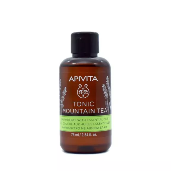 Apivita Tonic Mountain Tea Gel de Banho Tonificante 75ml