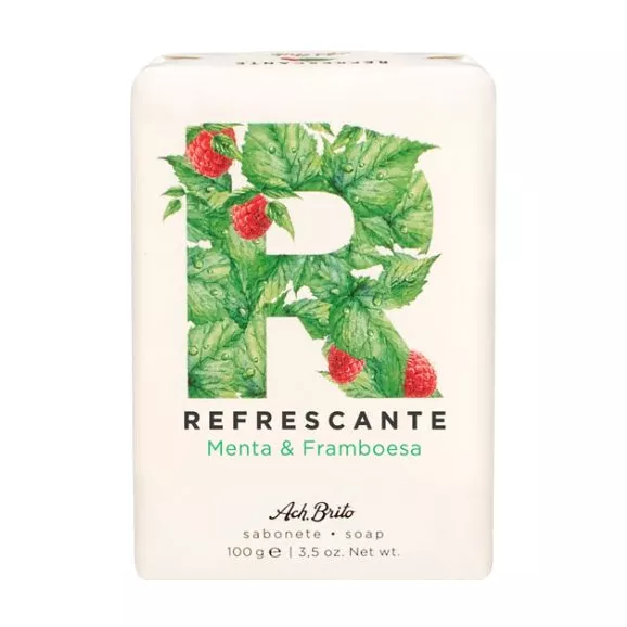 Ach. Brito Sabonete Refrescante Menta e Framboesa 100g
