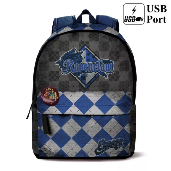 HARRY POTTER MOCHILA C/BOLSO QUINDDITCH RAVENCLA