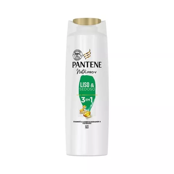 Pantene Champô 3 em 1 Liso e Sedoso 300ml