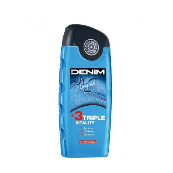 Denim Gel de Banho Original X3 Triple Vitality 250ml