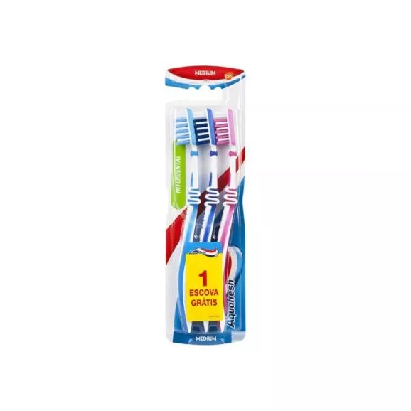 Aquafresh Escova de Dentes Interdental Média 2+1