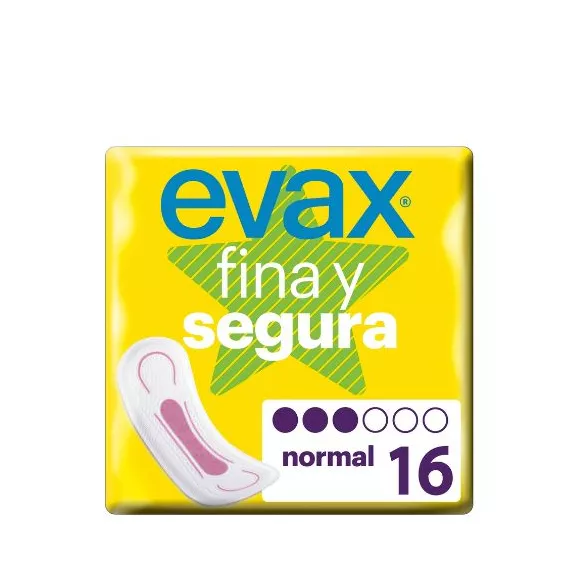 Evax Fina e Segura Normal 16un.