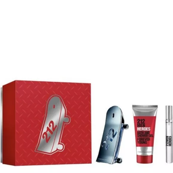 Carolina Herrera 212 Men Heroes Forever Young Coffret Eau de Toillette 90ml 3Pcs