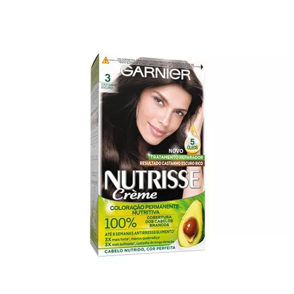Garnier Nutrisse Crème 3 Castanho Escuro