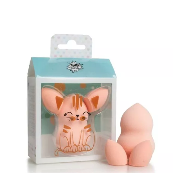 Girl Power Esponjas Maquilhagem Gato 3un