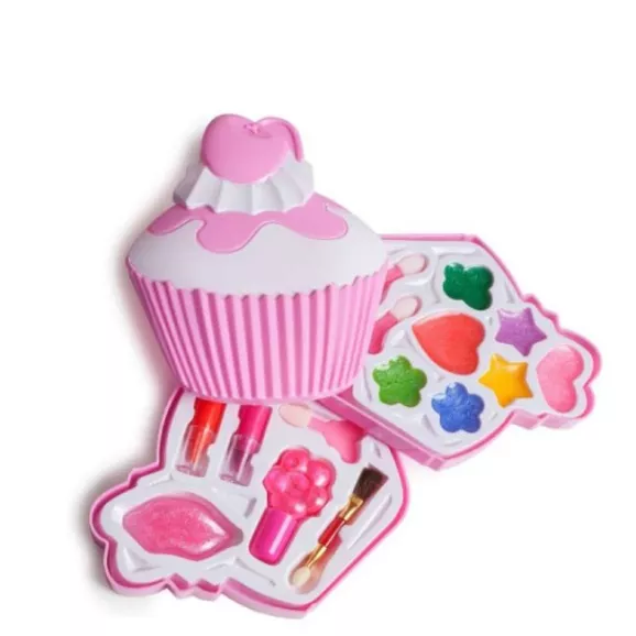 Girl Power Coffret Estojo Maquilhagem Cupcake Crianças 4Pcs