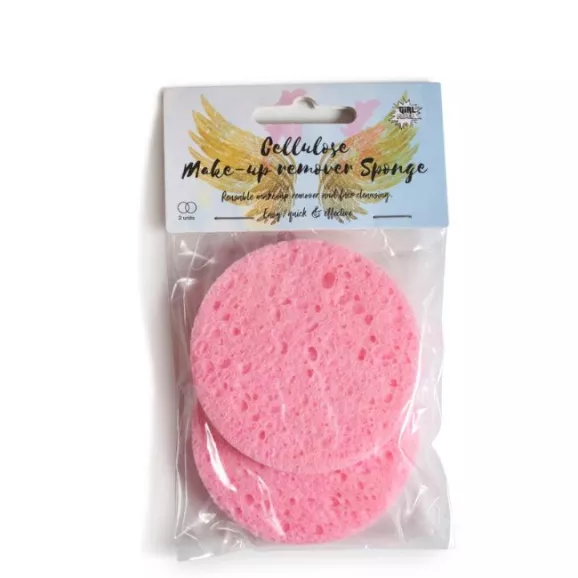 Girl Power Esponjas de Desmaquilhagem Celulose 2un