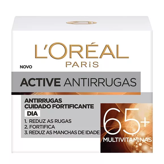 Loreal W. Active Anti-Rugas Creme Dia 65+ Multivitaminas 50ml