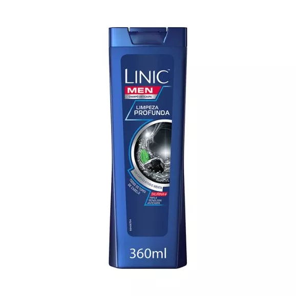 Linic Champô For Men Limpeza Profunda 360ml