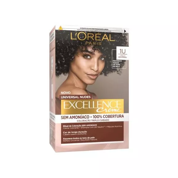 L´Oréal Excellence Crème Nude 1U Preto