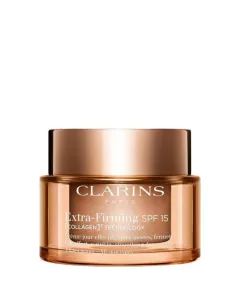 Clarins Extra-Firming Jour SPF15 Creme de Dia Firmeza com Colagénio Todos Tipos de Pele 40+ 50ml