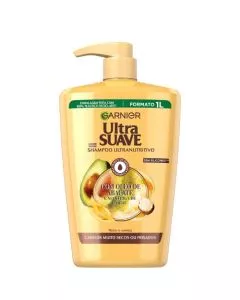 Garnier Ultra Suave Champô Abacate e Karité Cabelos Muito Secos e Frisados 1000ml