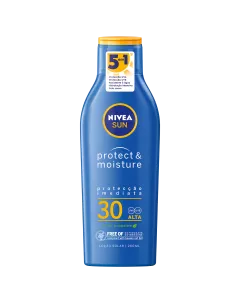 NIVEA SUN PROTECT & MOISTURE LOCAO SOLAR FP30 200ML