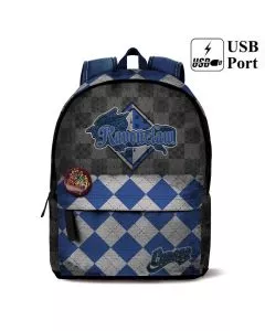 HARRY POTTER MOCHILA C/BOLSO QUINDDITCH RAVENCLA