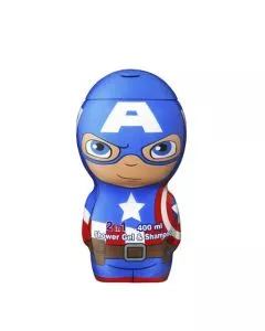 Capitão America Champô e Gel de Banho 2 em 1 400ml