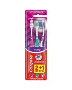 Colgate Escova de Dentes Zig Zag Suave 2+1 grátis