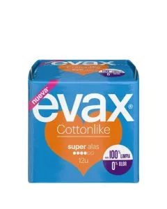 Evax Cottonlike C/ Alas Super 12un.