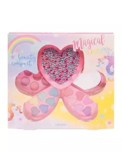 Magical Unicorn Compacto de Maquilhagem Pink Heartshaped